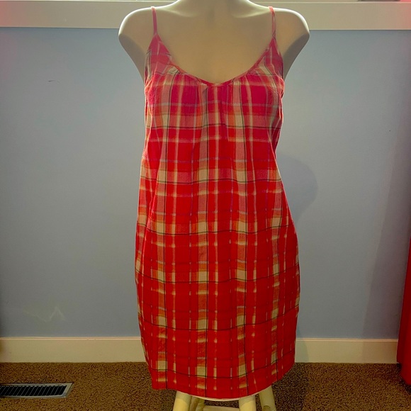 James Perse Summer Plaid Dress - Picture 1 of 9